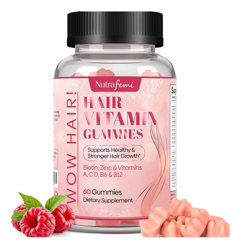 Vitaminas Capilares Nutrafemi Para Mulheres - 60 Gomas De Bi