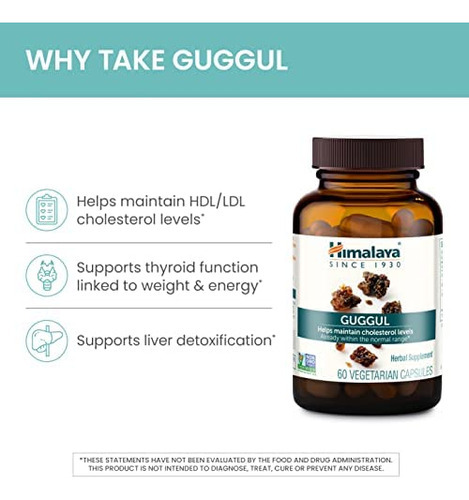 Himalaya Guggul, Suplemento De Colesterol Para Ldl, Hdl E N - Imagem 2