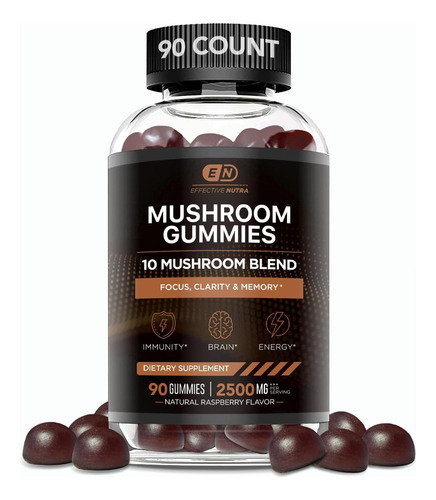 Effective Nutra Mushroom Gummies 10 Blend - Complexo De Cogu