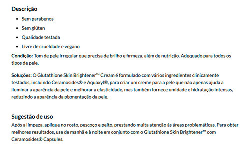 Creme Glutationa Skin Brightener Nowfoods 59ml Importado - Imagem 4