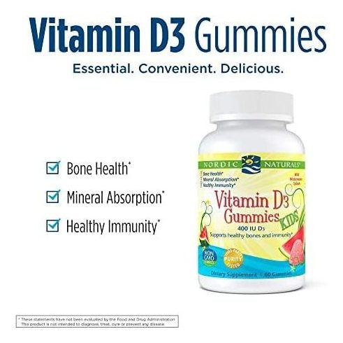 Gomas De Vitamina D3 Nórdicas Para Crianças, Salpicos De Me - Imagem 3