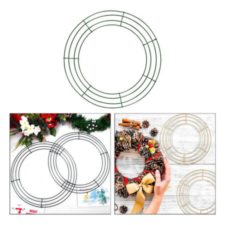 2x Fazendo Arranjo Floral Diy Feriado 30cm - Imagem 4