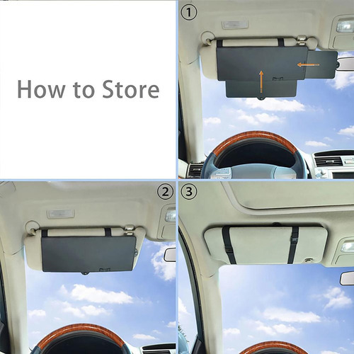 Visor De Carro, Extensor De Guarda-sol, Antiofuscante, Prote - Imagem 8