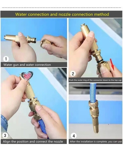 2pzas Pulverização Conector De Alta Pressão Esguincho Mangue - Imagem 9