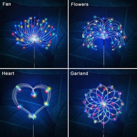 Luzes Solares De Fogos De Artifício, Luzes Decorativas 5pcs. - Imagem 22