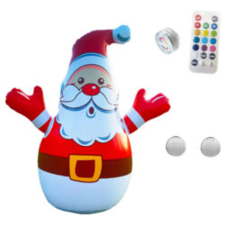 Papai Noel Inflável De Natal Com Controle Remoto, Enfeite