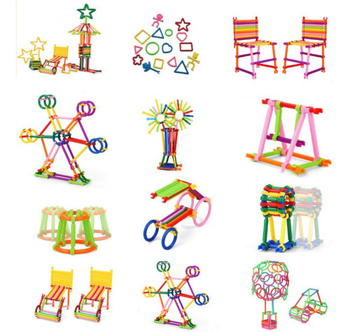 800 Peças De Brinquedos Educativos Para Crianças Diy Buildin - Imagem 3