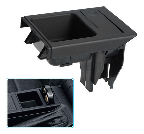 Porta-copos Preto Bmw Console 1998-2004 + Dianteiro E46 - Imagem 5