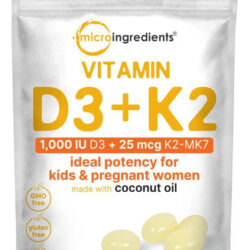 Micro Ingredientes Vitamina D3 1.000 Ui Mais K2 (mk-7) 25 Mc
