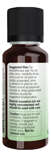 Óleo De Tea Tree Puro Now Foods 30 Ml Orgânico Importado - Imagem 3