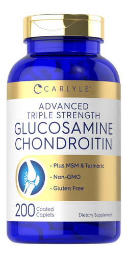 Suplemento Carlyle Glucosamina Condroitina Msm Turmeric 200c