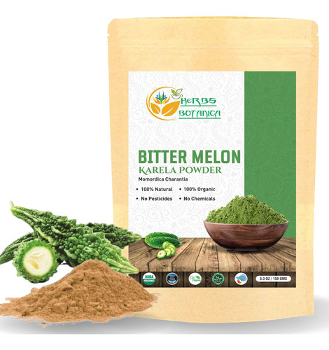 Pó De Melão Amargo Herbs Botanica | Karela Pó | Momordica C