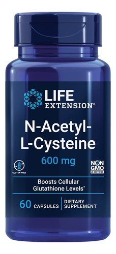 Life Extension N-acetil L-cisteína 600mg - Poderoso Suplemen