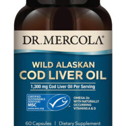 Dr. Óleo De Fígado De Bacalhau Mercola, 1.300 Mg Por Porção,