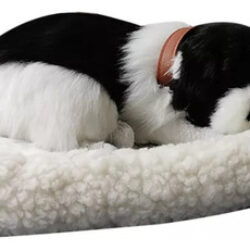 Pelúcia De Gato Cachorro Realista Dormir Respirando