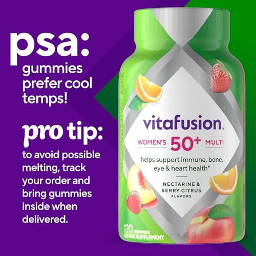 Vitafusion Womens 50+ Multivitamínico Diário, Vitaminas De G - Imagem 9