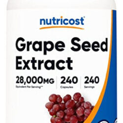 Suplemento De Extrato De Semente De Uva Nutricost 28.000 Mg