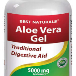 Gel De Aloe Vera Best Naturals 5000 Mg 250 Cápsulas Gelatino