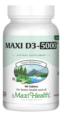 Maxi Health Vitamin Diu (125 Mcg) - Alta Dose De Vitamina D