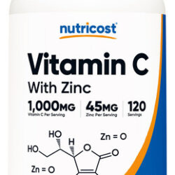 Suplemento Nutricost De Vitamina C Com Zinco 1000 Mg/45 Mg