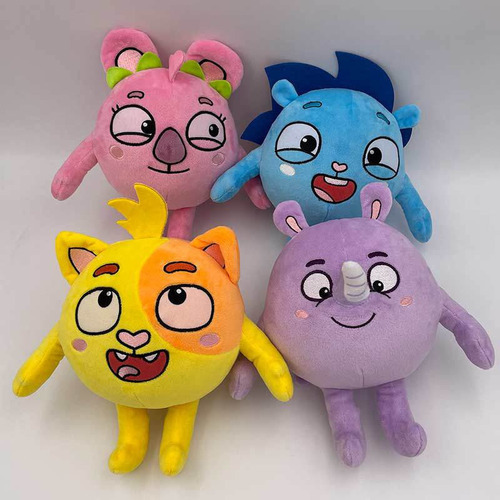 Conjunto De 4 Brinquedos De Boneca De Pelúcia Baby Zoo, Pres - Imagem 3