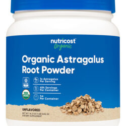 Pó De Raiz De Astrágalo Nutricost Organic 454g Sem Glúten
