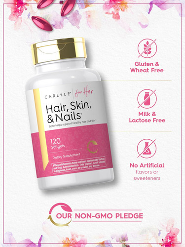 Vitamina Carlyle Para Pele E Unhas | 120 Cápsulas Gelatinosa - Imagem 4