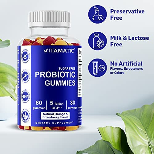 Gomas Probióticas Sem Açúcar Vitamatic Para Homens E Mulher - Imagem 3