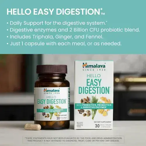Himalaya Hello Fácil Digestão, Enzimas Digestivas Com 2 Bilh - Imagem 2