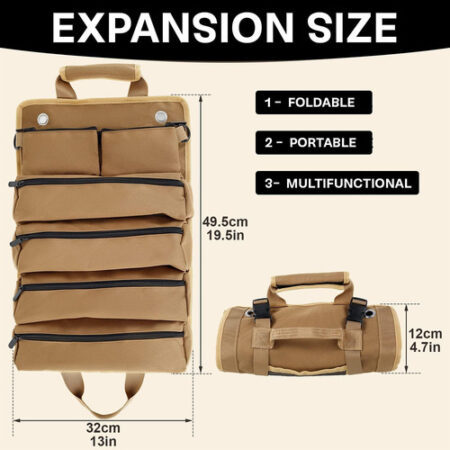 Bolsa De Ferramentas Rolável Multifuncional Thx Canvas - Imagem 3