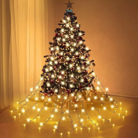 Yiyi Decoração De Árvore De Natal Com Luzes De Corda De 2023 - Imagem 4