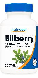 Suplemento Nutricost Em Cápsulas De Mirtilo 1200 Mg (90 Cáps - Imagem 2
