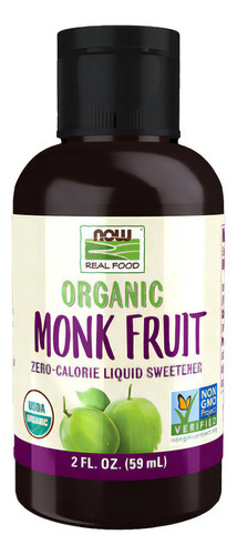 Fruta Dos Monges Adoçante Líquido 59ml Monk Fruit Now Foods