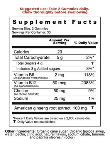 Vitamina B-12/oh My Vit/60 Gomitas/atenção, Por Favor - Imagem 6
