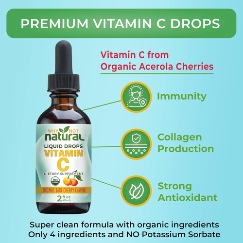 Por Que Não Suplemento De Gotas De Vitamina C Líquida Orgâni - Imagem 2