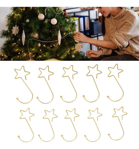 120 Unidades De Ganchos De Árvore De Natal Em Forma De Estre - Imagem 5