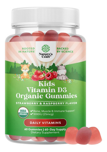 Gomas Orgânicas De Vitamina D Para Crianças - Gomas Veganas