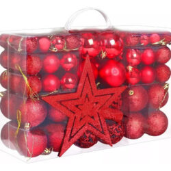 Pacote De Esferas De Decoração De Natal Triple Star, 101 Uni