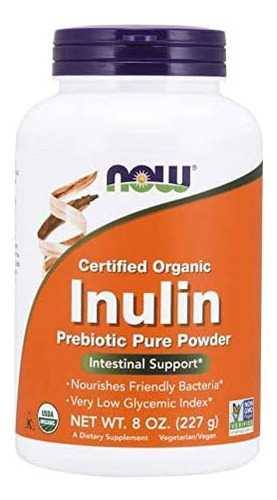 Now Inulin Prebiotic Fos, 8 Onças (pacote Com 2)