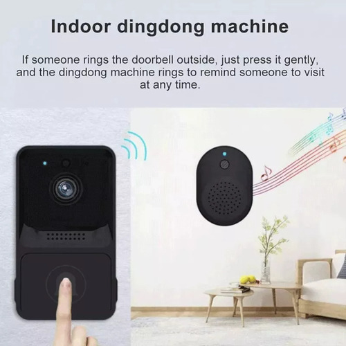 Novo Campainha Inteligente Sem Fio Com Câmera De Vídeo Wifi - Imagem 9