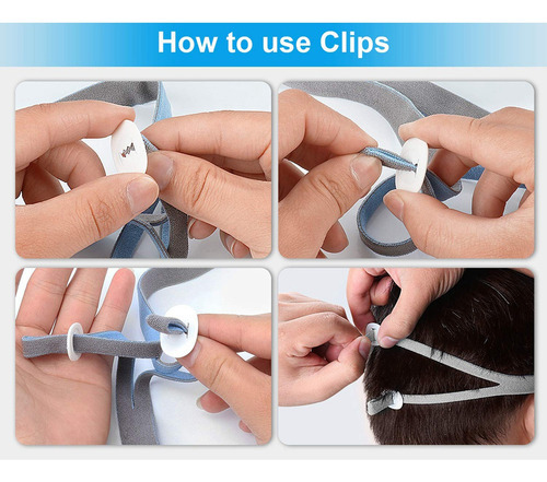 5 Peças De Capacete Para Almofada Nasal Airfit P10, Alças De - Imagem 3