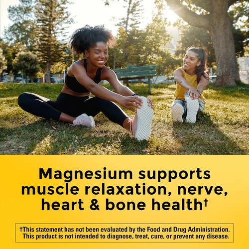Citrato De Magnésio De Alta Absorção Nature Made 200 Mg Por - Imagem 2