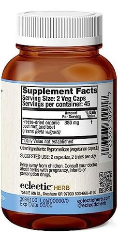 Cápsulas De Suco De Beterraba Orgânica Liofilizada Premium D - Imagem 2