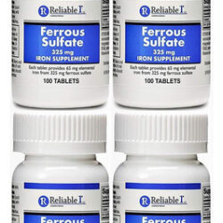 Suplemento De Ferro Sulfato Ferroso 325mg Da Reliable 1 | Pí