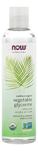 Glicerina Vegetal Orgânica Now Foods 237 Ml Importado 4un - Imagem 3