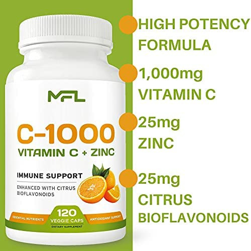 Mfl Vitamina C + Zinco | C-1000 | Vitamina C 1000 Mg | Cinco - Imagem 5