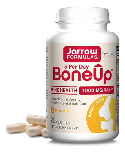Jarrow Formulas Boneup Três Por Dia Para Densidade Óssea E N