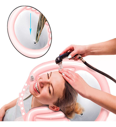Bandeja De Lavagem De Cabelo Inflável, Tigela De Shampoo Int - Imagem 2