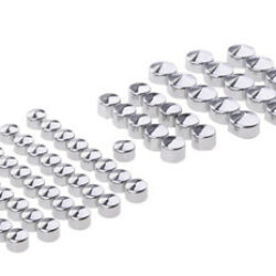 Chrome Toppers Caps E Parafusos Definidos Para Harley Softai