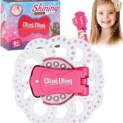 Máquina De Grampeador De Brilho De Cabelo Brilhante Bling Di